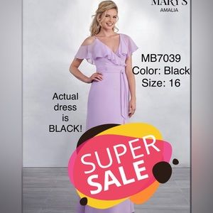Mary’s bridesmaid dress Color: Black Size:16